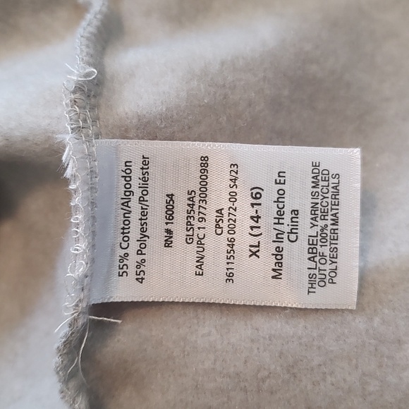 NWT BEATLES Girls Gray & Black Sweatshirt Long Sleeve Crew Neck XL 14 16 - Picture 4 of 5